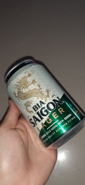 Bia lon Sài gòn xanh 330ml