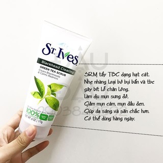 [MẪU MỚI] Tẩy da chết mặt St. Ives trà xanh