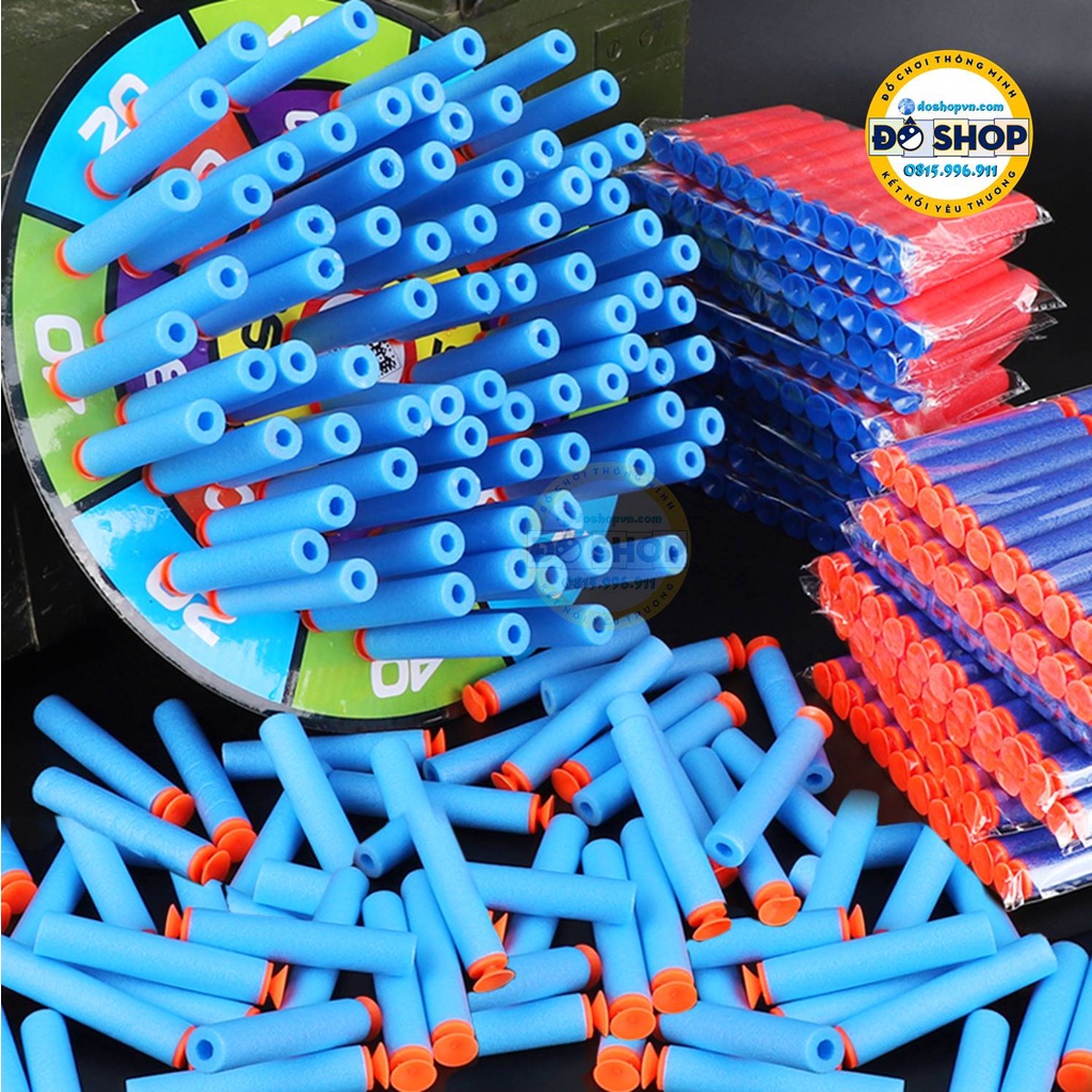 Bộ 10 Que Đạn Bọt Xốp Mềm Dùng Cho Đồ Chơi Nerf - Đô Shop