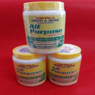 Phân bón lá của Mỹ NPK 15-30-15+TE dùng cho mọi giai đoạn của cây trồng.