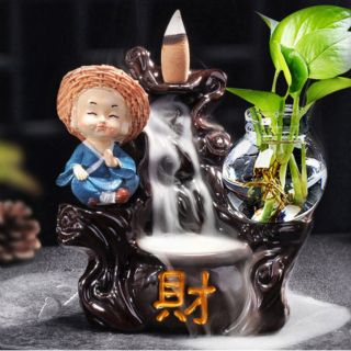 Thác khói trầm hương Mẫu mới M2 tặng 5 viên trầm & chiếc lá