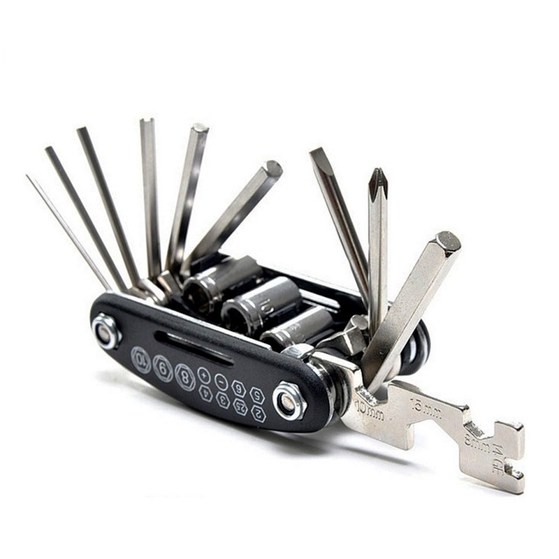 TOOPRE Bộ tua vít đa năng dụng cụ sửa chữa xe đạp bộ cờ lê sửa chữa xe đạp leo núi