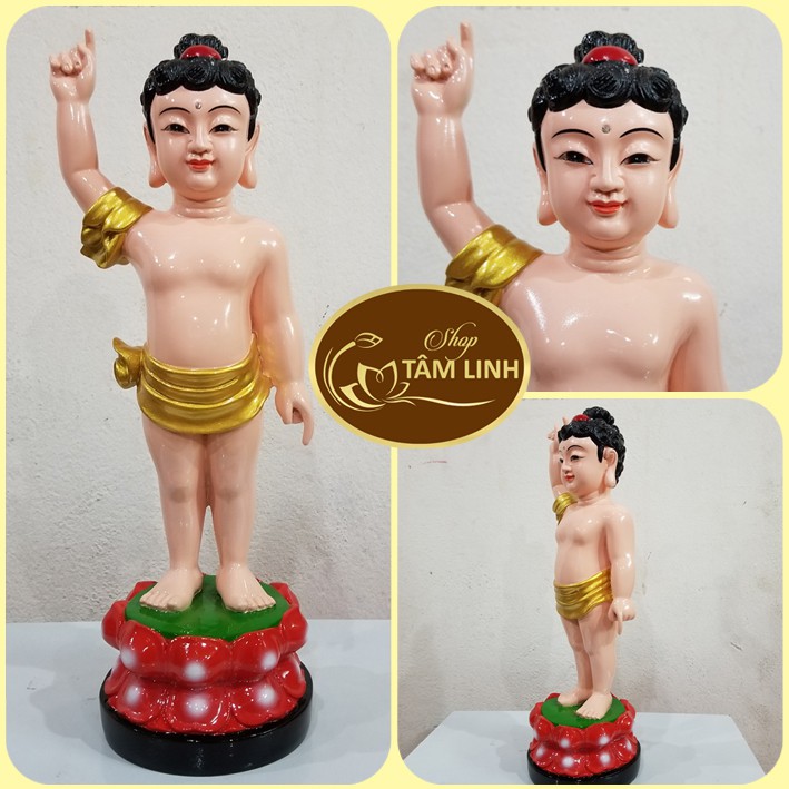 Tượng Đức Phật Đản Sanh cao 38cm