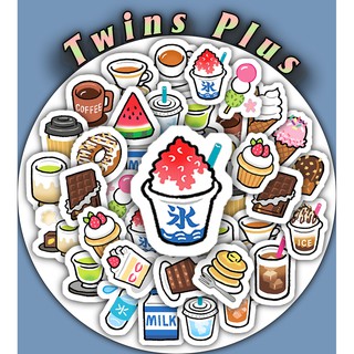 [Twins Plus] Bộ 25 Sticker Emoji-Drink(Japanese) dán trang trí laptop, máy tính bỏ túi, vali, điện thoại, đàn ghita, hộp