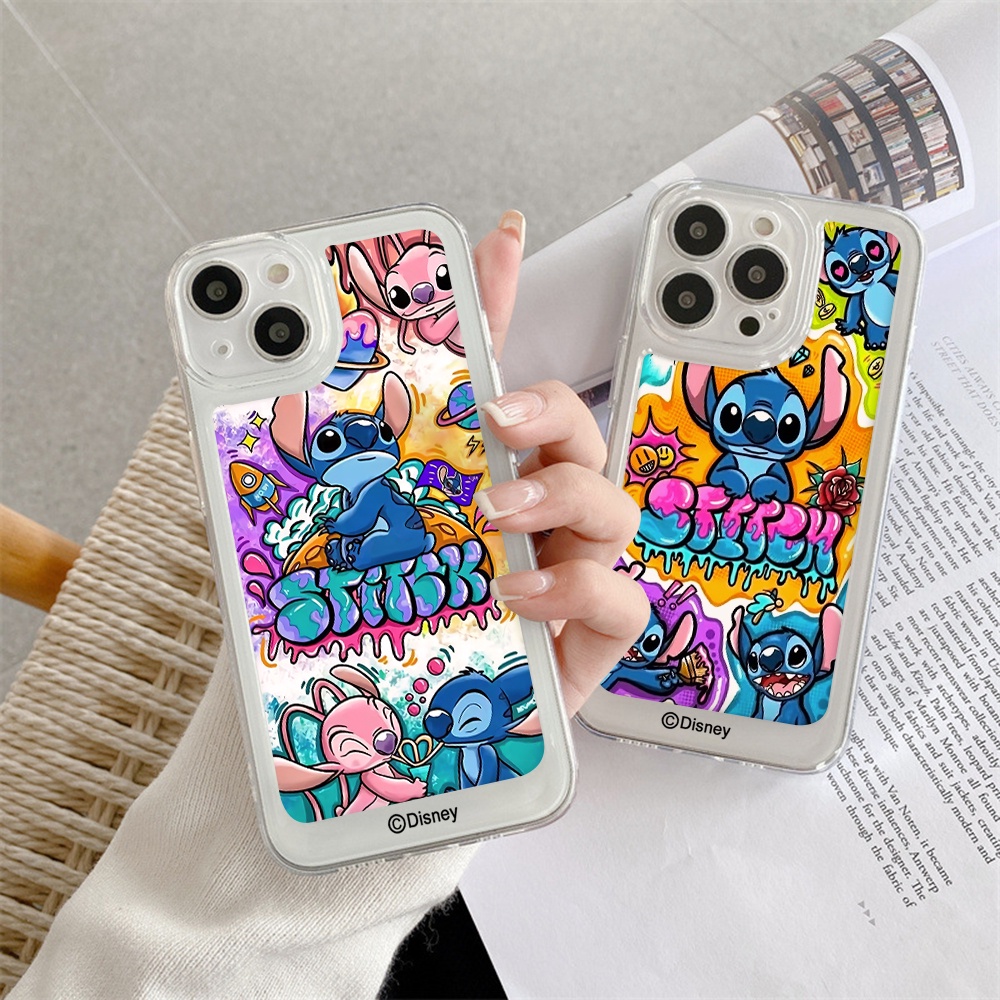 Ốp Điện Thoại Mềm Trong Suốt Chống Sốc In Hình Stitch Disney Cho iPhone 11 13 12 X XS Pro Max xr 12 13 Mini xr