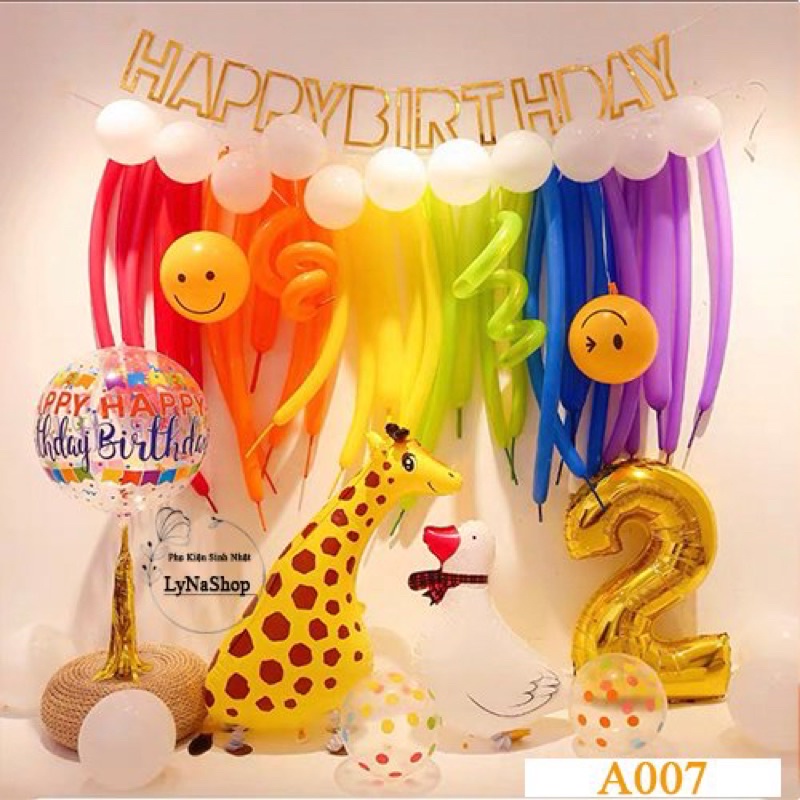 Set Trang Trí Sinh Nhật cho Bé - Phong cách Hàn Quốc