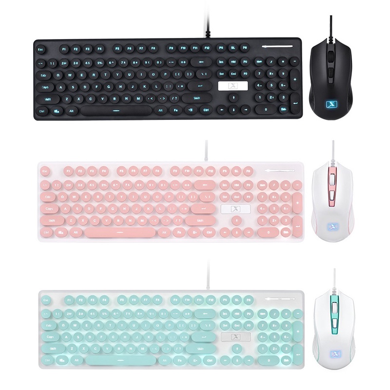 Bàn Phím Không Dây N520 Và Bàn Phím Có Dây N518 Tặng Kèm Chuột Không Dây Chống Tràn Nước