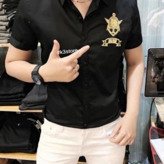Áo sơ mi nam thủy thủ đen