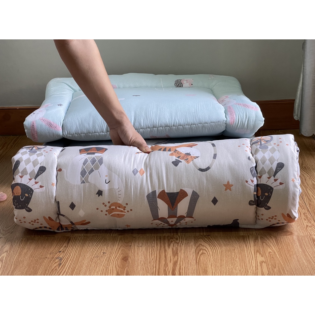 Nệm em bé sơ sinh cao cấp | NCOOL JP xuất Nhật | 70x120cm | Vải Cotton kháng khuẩn