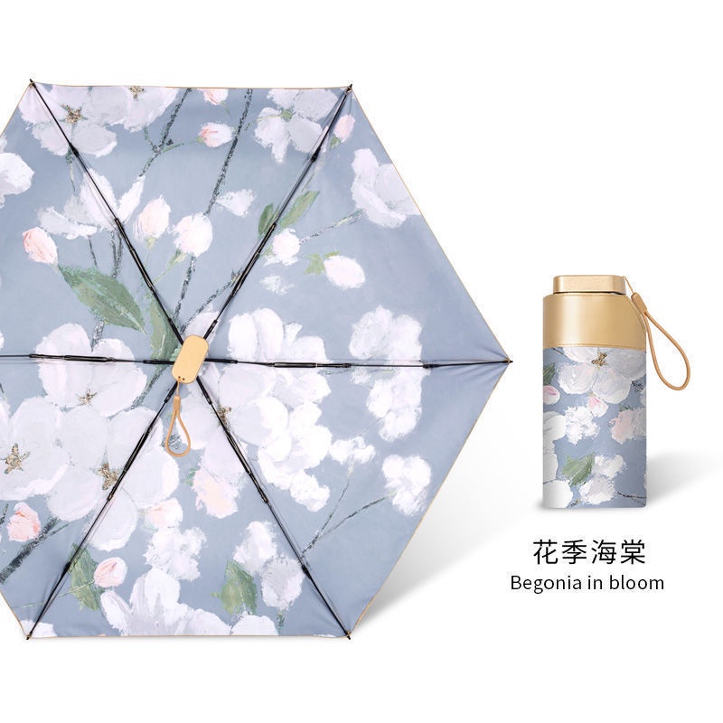 Dù 50% Thiết Kế Nhỏ Gọn Siêu Nhẹ 40% Họa Tiết Tranh Sơn Dầu Có Túi Đựng Tiện Dụng