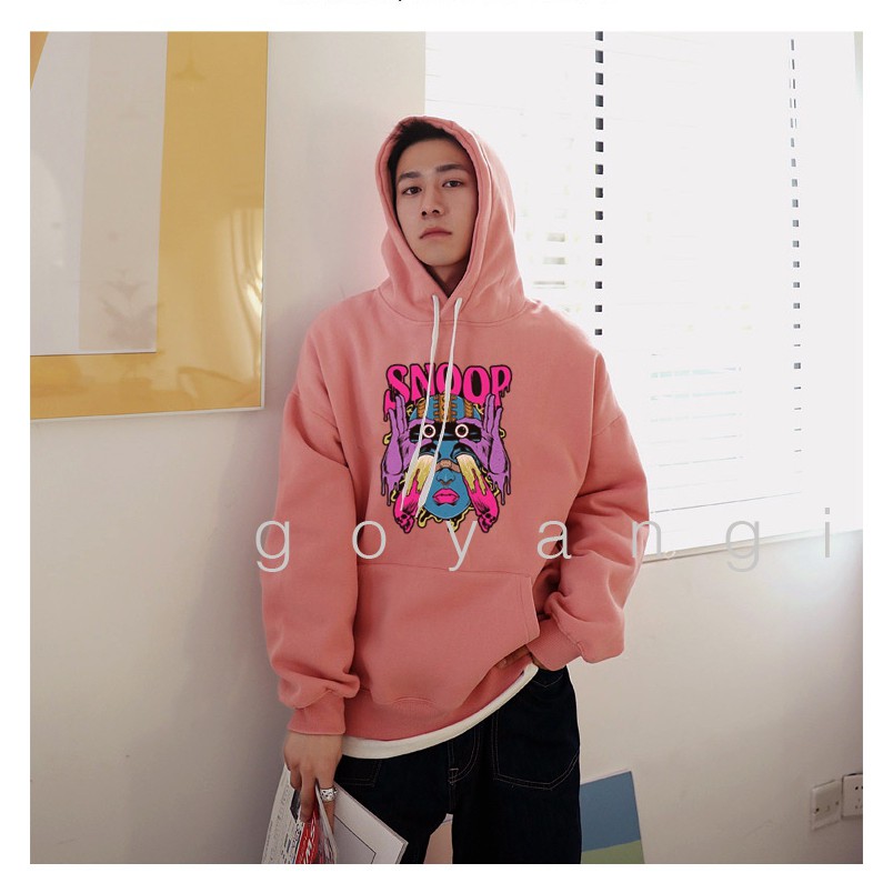 Áo hoodie goyangi Unisex SNOOP EYES phong cách Hàn Quốc