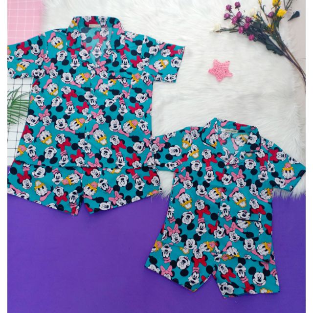 Set pijama Mẹ và bé bigsize ( đến 80kg)