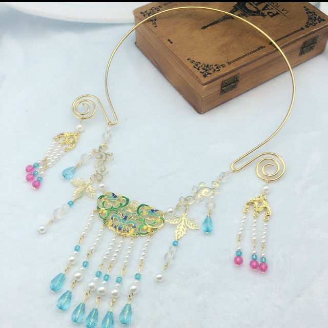 Set tự làm kiềng cổ trang