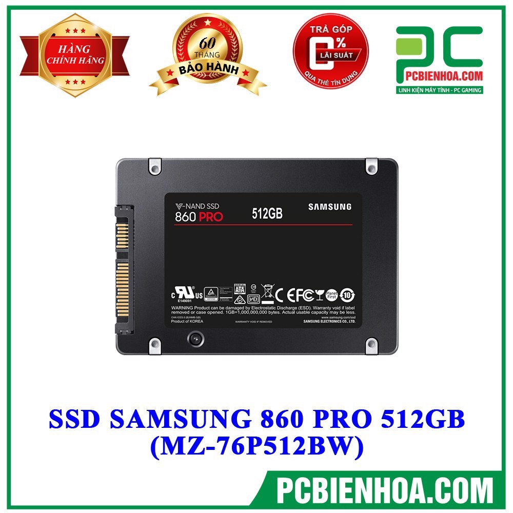 Ổ cứng SSD SAMSUNG 860 PRO 512GB (MZ-76P512BW) TẶNG BÀN DI CHUỘT GAMING