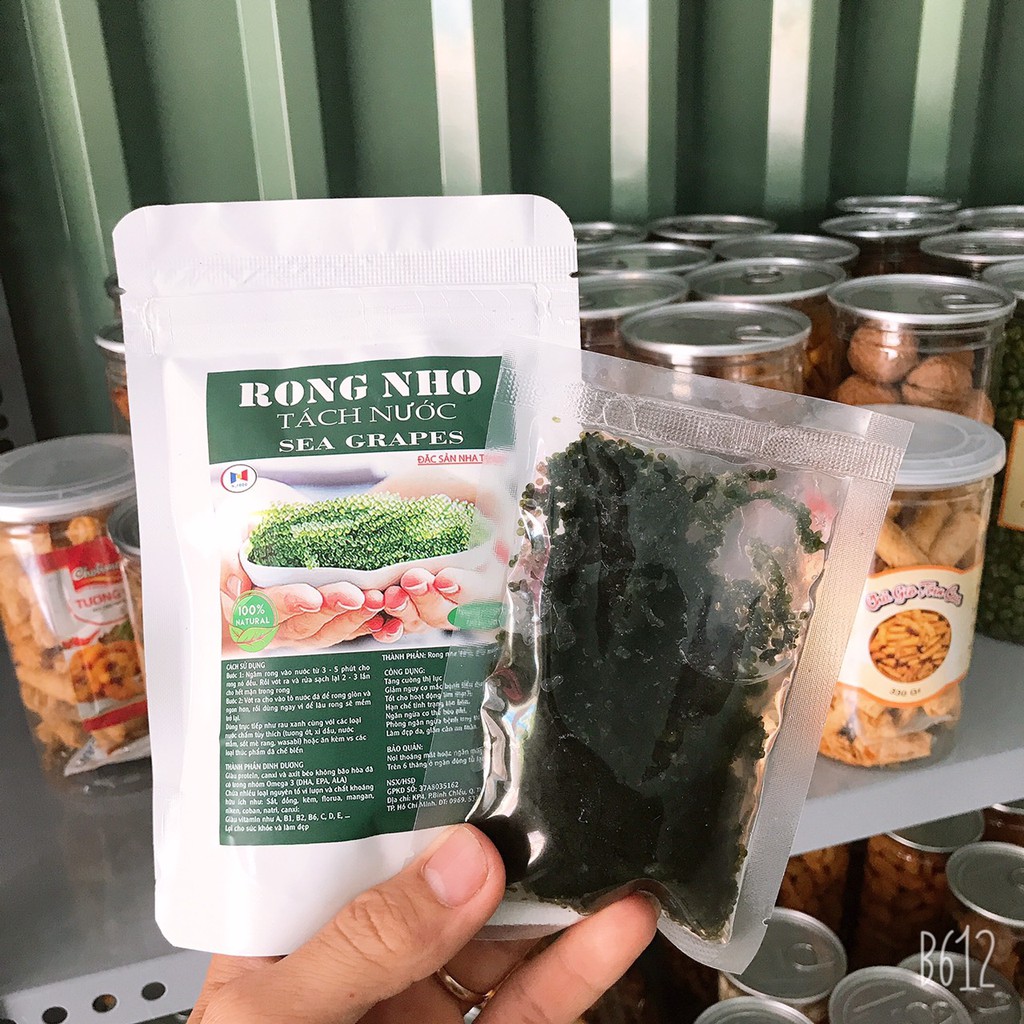 50g rong nho khô - nở thành 150gr tươi khi sử dụng - Rong biển - Seaweed