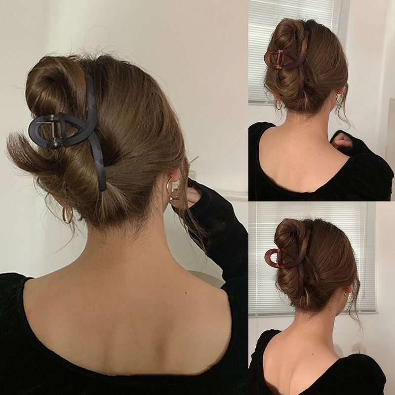 Kẹp Tóc Dạng Móng Vuốt Chống Trượt Màu Sắc Ngọt Ngào Phong Cách Pháp Thời Trang Mùa Hè