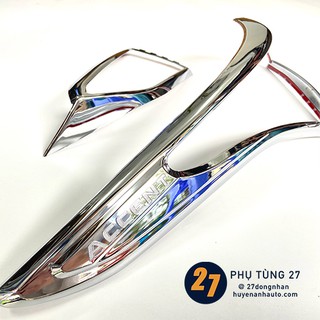 Ốp viền đèn pha hậu xe accent 2018 2019 2020 mạ crom cao cấp