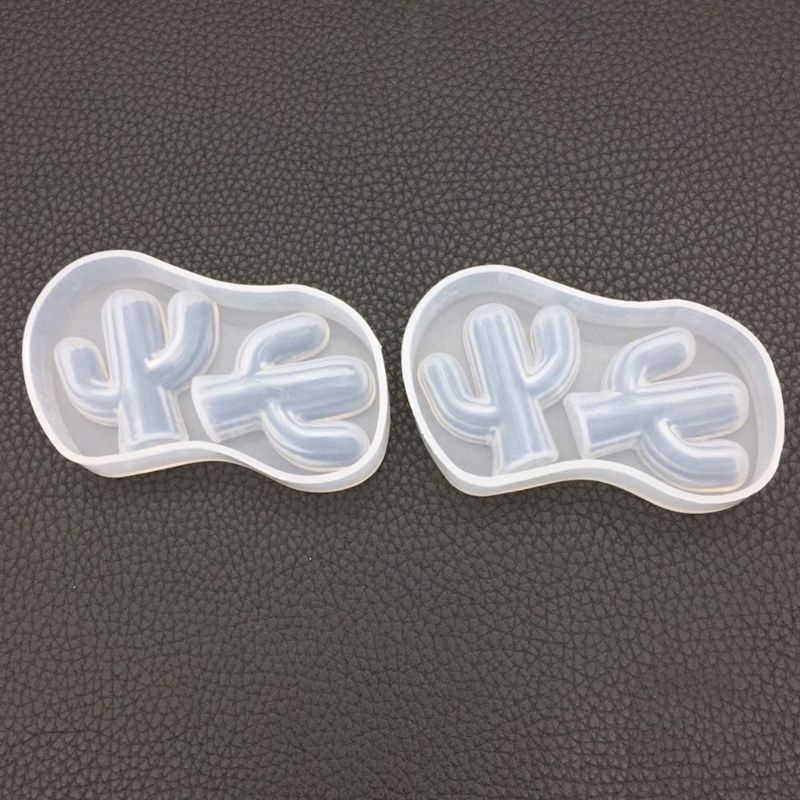 Sa Khuôn Silicon Làm Mặt Dây Chuyền Hình Cây Xương Rồng 3.35x1.57x0.59in