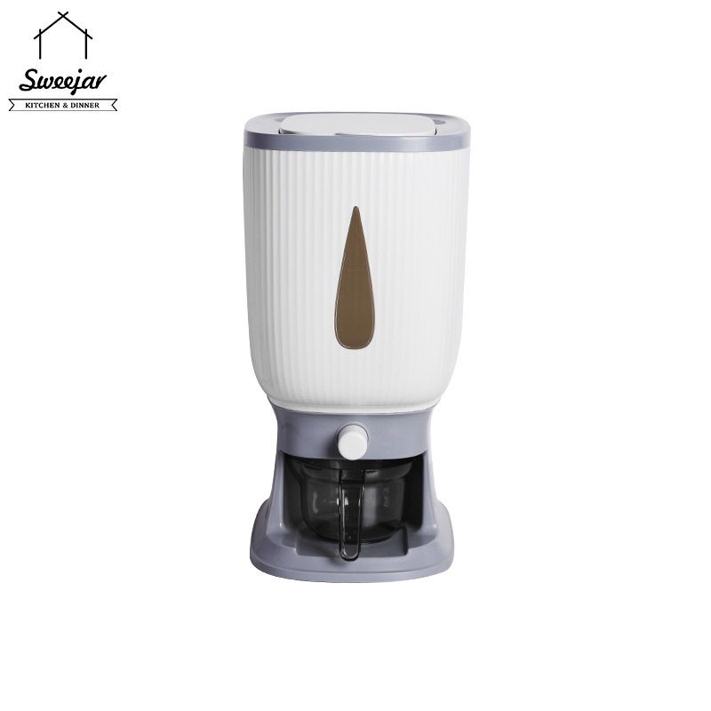 Thùng đựng gạo SWEEJAR dung tích 10kg có nắp đậy chống ẩm tiện dụng