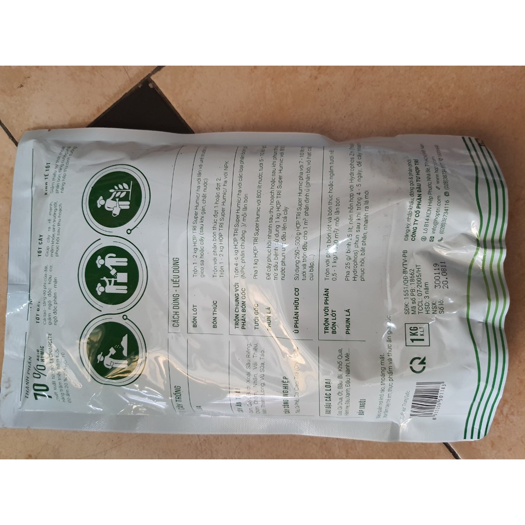 phân bón sinh học SUPER HUMIC- gói 1kg