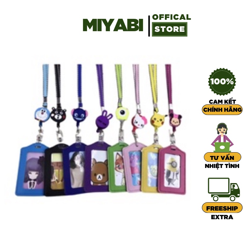 Bộ dây đeo thẻ da - Dây đeo thẻ học sinh, sinh viên