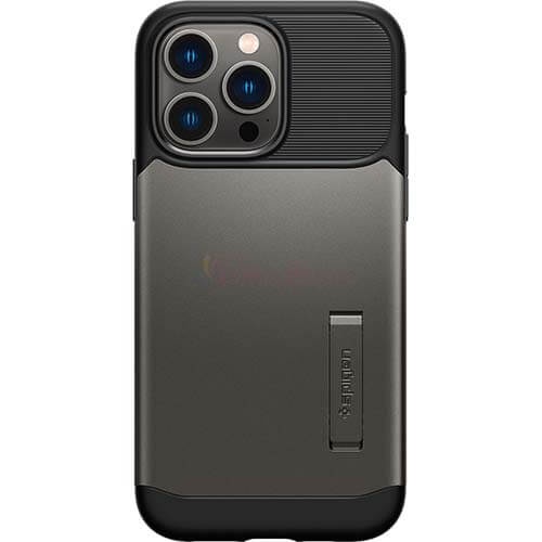 Ốp lưng chống sốc tích hợp chân đế Spigen Slim Armor iP 14 Pro Max/14 Pro/14 Plus/14 - Hàng chính hãng