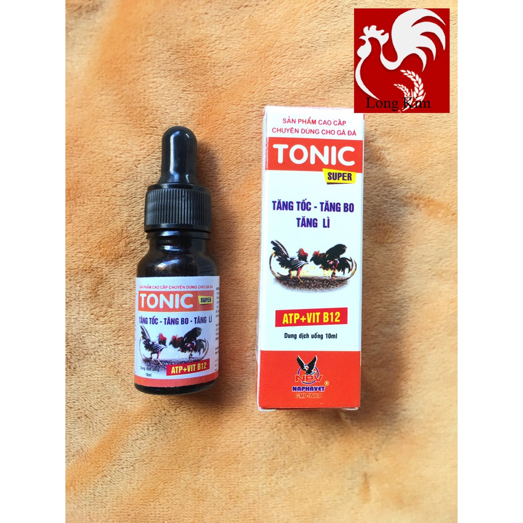 Tăng lực Tonic 10ml Gà đá Tăng tốc, tăng bo, tăng lỳ, Chim căng lửa bền sức