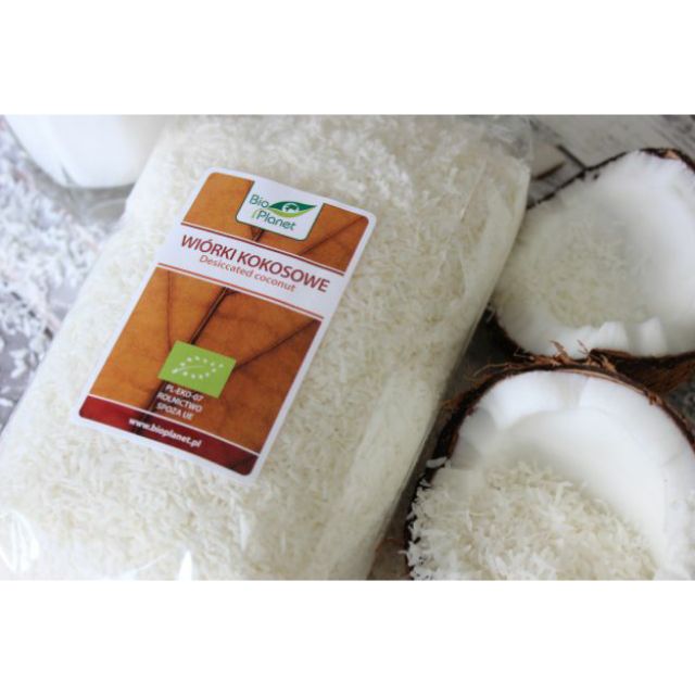 Vụn dừa / Cơm dừa sấy hữu cơ làm bánh Bio Planet 200g