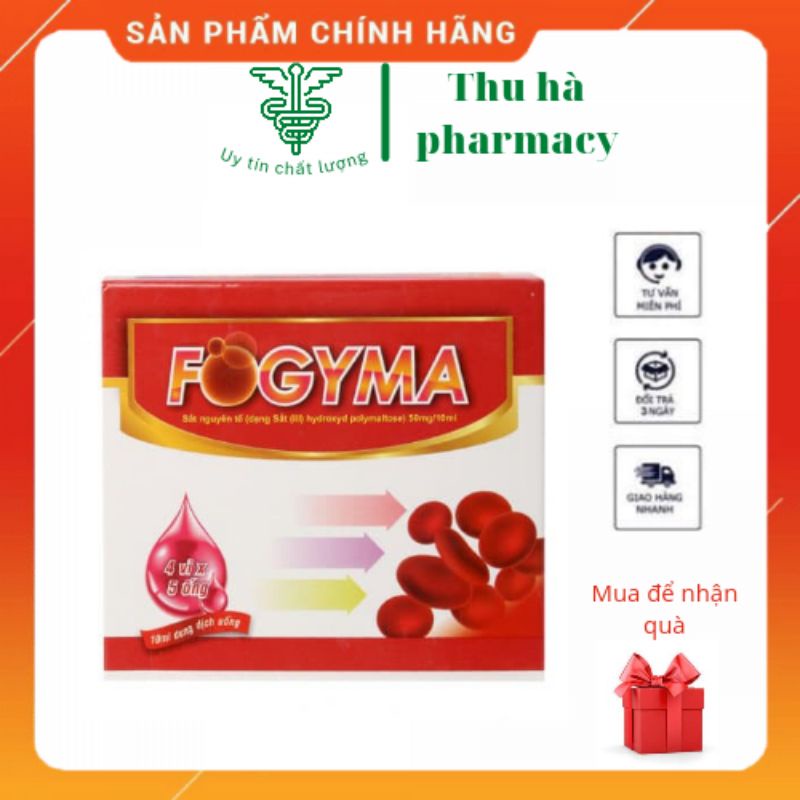 [Date mới nhất] SẮT FOGYMA-Sắt nước bổ sung cho cơ thể (Hộp 20 ống)