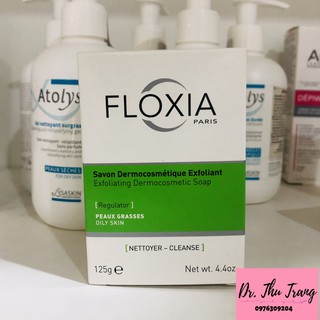 [Chính Hãng] Xà bông tẩy tế bào chết, làm sạch, giảm bóng  nhờn cho cơ thể FLOXIA EXFOLIATING DERMOCOSMETIC SOAP 125g