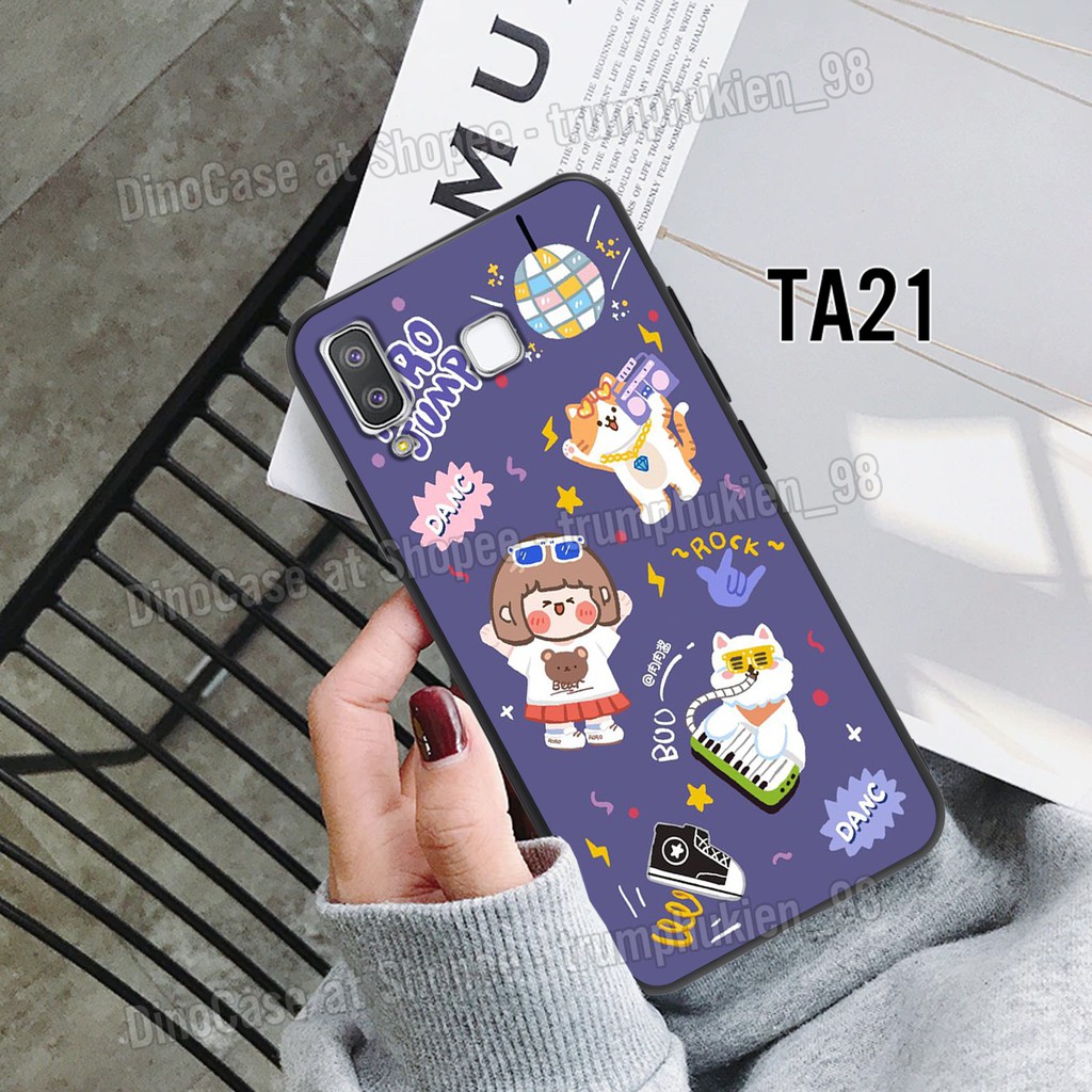 Ốp điện thoại Samsung A8 Star - A9 Star mặt lưng in hình Roro Jump dễ thương chống va đập, chống bẩn