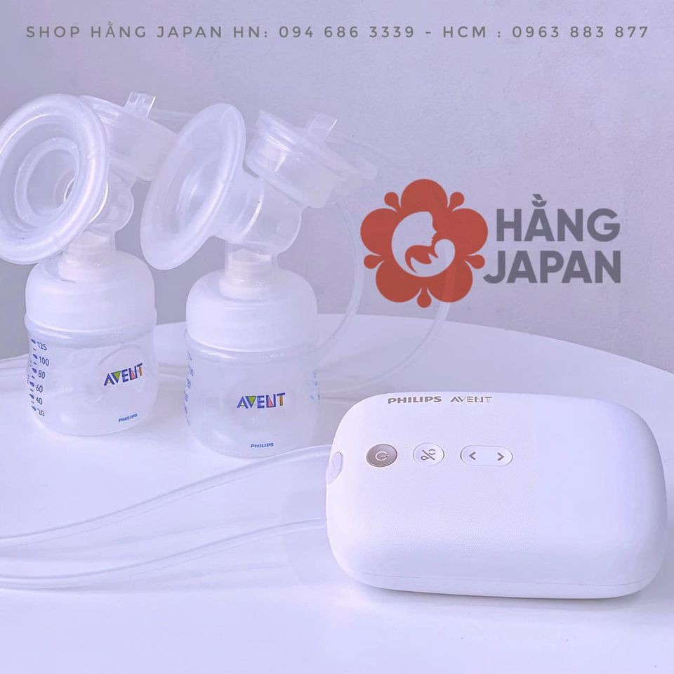 [ CHÍNH HÃNG]  Máy hút sữa Philips Avent E-Plus điện đôi SCF394/11 có tích Pin MẪU MỚI 2021