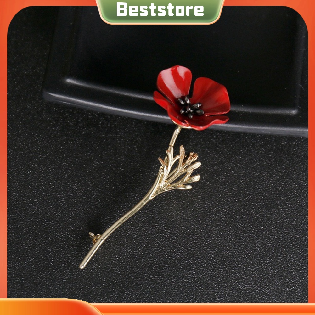 Ghim cài áo hình hoa phong cách vintage thời trang