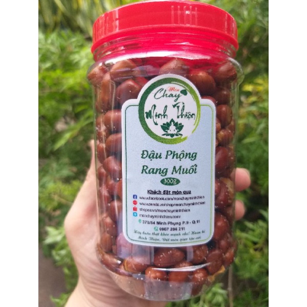Đậu phộng rang muối loại ngon - 1 Hộp 300g ăn là ghiền