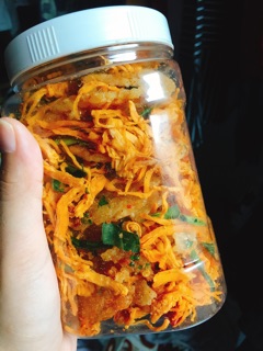 3HŨ CƠM CHÁY LẮC KHÔ GÀ ( 3 hũ =~1kg )