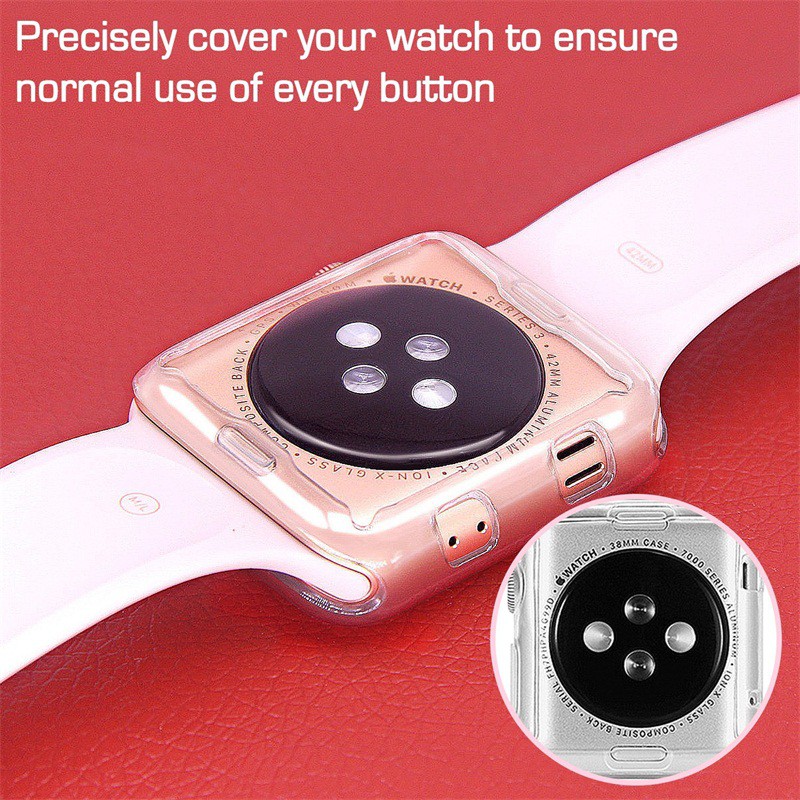 Vỏ Bảo Vệ Bằng Nhựa TPU Cho Đồng Hồ Thông Minh Apple Watch Series 5/4/3 / 2 / 1 ( 42Mm / 38Mm/40mm/44mm )