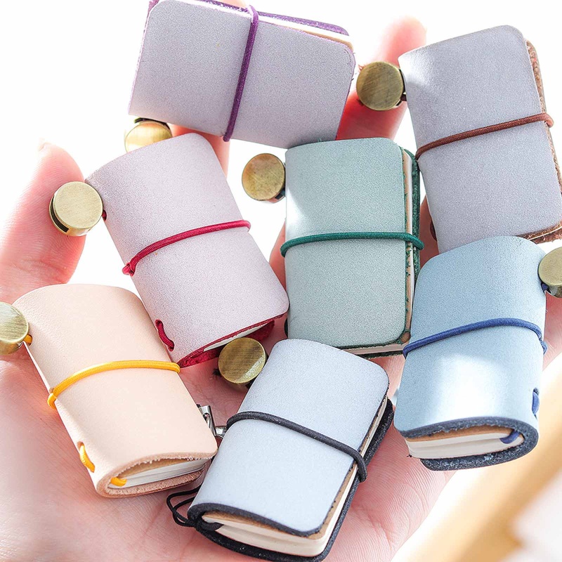 Seng Sổ Ghi Chú Bỏ Túi Bằng Da Dày Dặn Không Viền Dùng Hàng Ngày