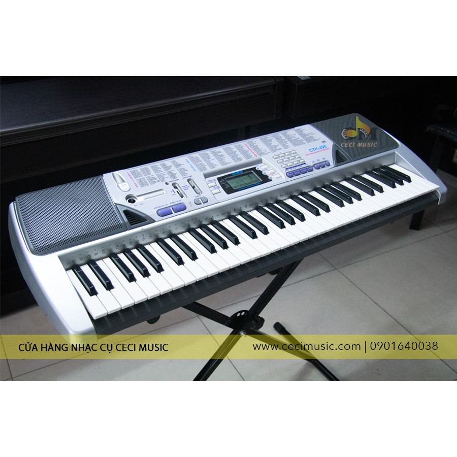 Đàn Organ Casio CTK496 hàng nội địa Nhật, 61 phím, MIDI rộng, nhiều chế độ học đàn cho người mới và nâng cao