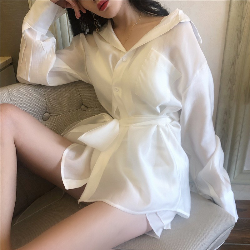 Set áo sơmi Ulzzang Organza phong cách 💖FREESHIP💖set sơmi nữ hàn quốc hottrend TM99112 | BigBuy360 - bigbuy360.vn