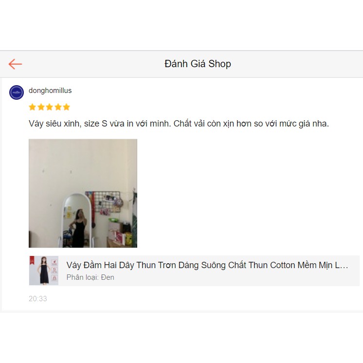 Váy Đầm Hai Dây Thun Trơn Dáng Suông Chất Thun Cotton Mềm Mịn Lefe VS03 | BigBuy360 - bigbuy360.vn