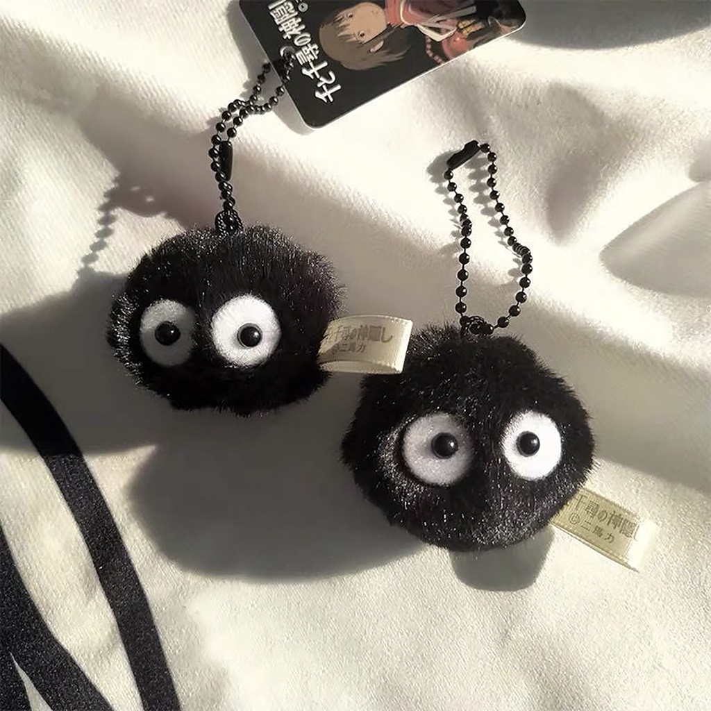 Móc Khóa Nhân vật Bồ Hóng Đen Susuwatari Spirited Away Keychain
