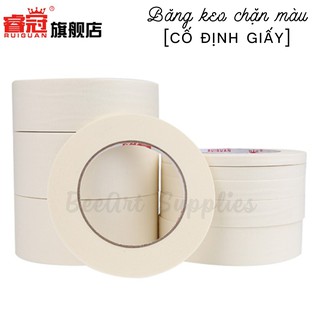 Băng keo chặn màu - cố định giấy đủ kích cỡ MÀU TRẮNG/ VÀNG