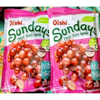 ( RẺ VÔ ĐỊCH) Lẻ 1 bịch nước uống Oshi vị nho