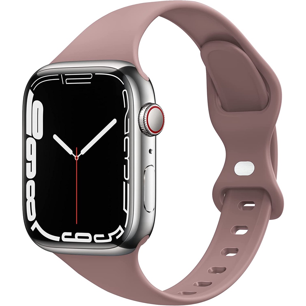 Dây Đeo Đồng Hồ Bằng Silicone Kích Thước 49mm 44mm 45mm 41mm 40mm 38mm 42 Cho Apple Watch Correa Iwatch Series ultra 8 7 6 Se 5 4 3 7