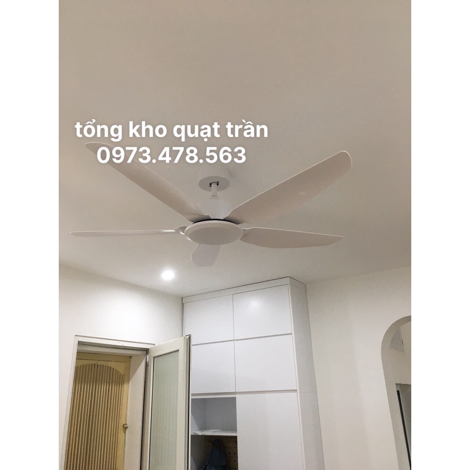 Quạt trần hiện đại có remote từ xa 6 tốc độ mát,đảo ngược chiều hút ẩm trang trí phòng khách hội trường sảnh
