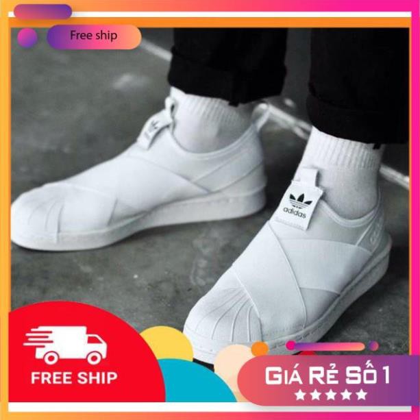 [XẢ KHO] [SALE + FREESHIP] Giày Sneaker nam nữ Adidas SuperStar SlipOn các màu