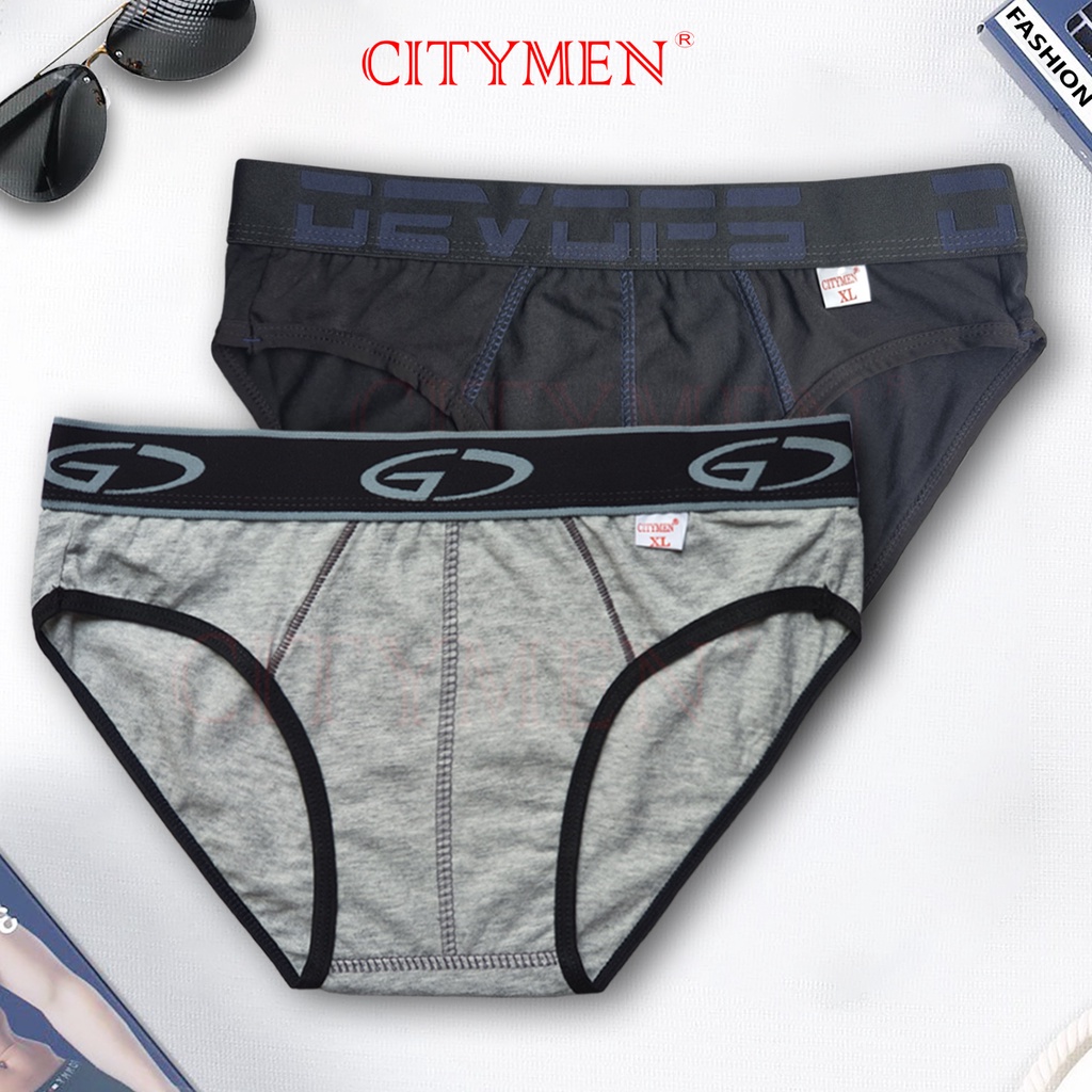 Combo 2 Quần Lót Nam CITYMEN Nhiều Lưng Vải Cotton, Kháng Khuẩn, Cạp To, Co Dãn Tốt