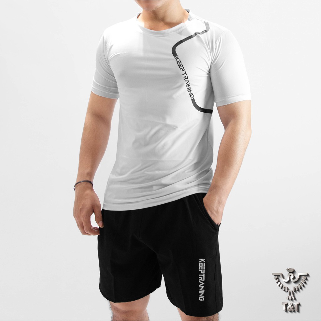 Đồ bộ nam bộ thể thao nam mặc ở nhà tập thể dục cho mùa hè  DB02