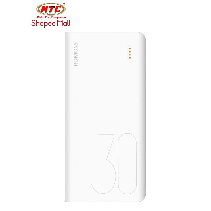 Pin sạc dự phòng Romoss Sense 8 lõi Polymer dung lượng 30000mAh