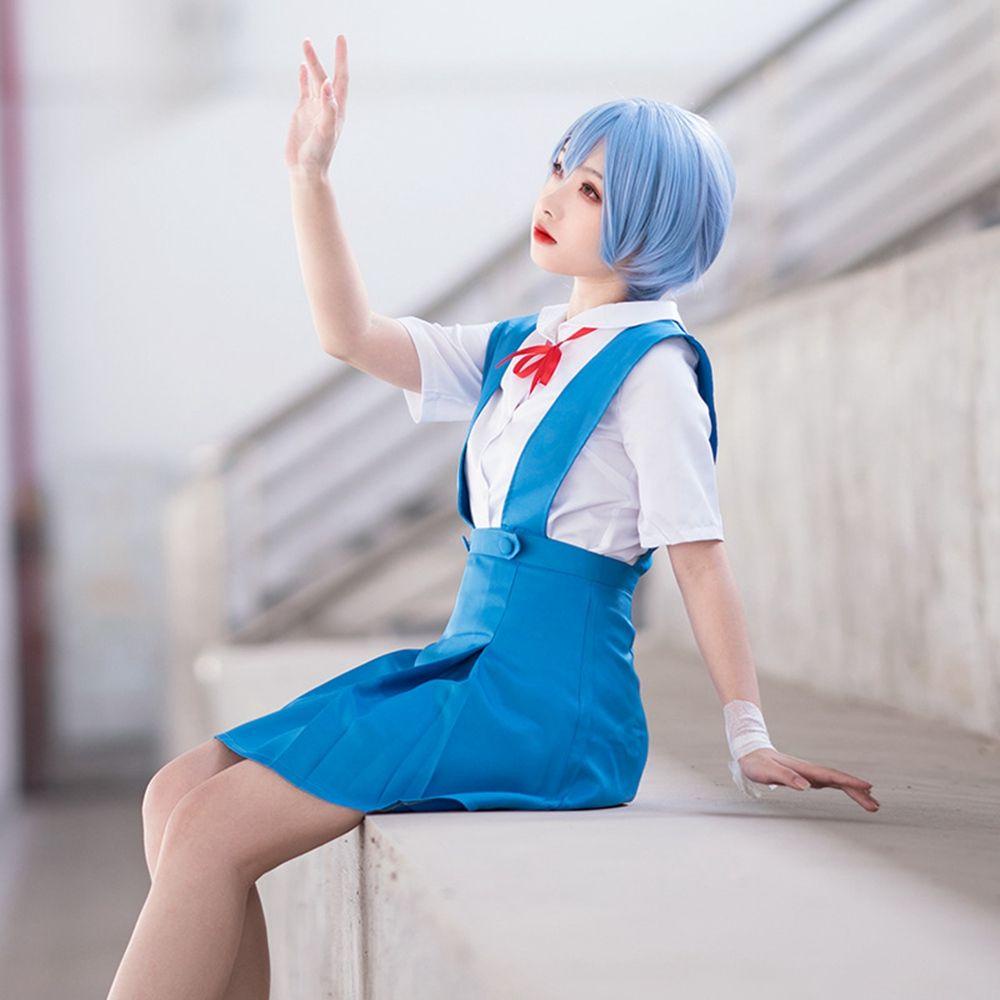 Đầm Hóa Trang Nhân Vật Ayanami Asuka Trong Evangelion Có Dây Đeo Cho Nam Và Nữ
